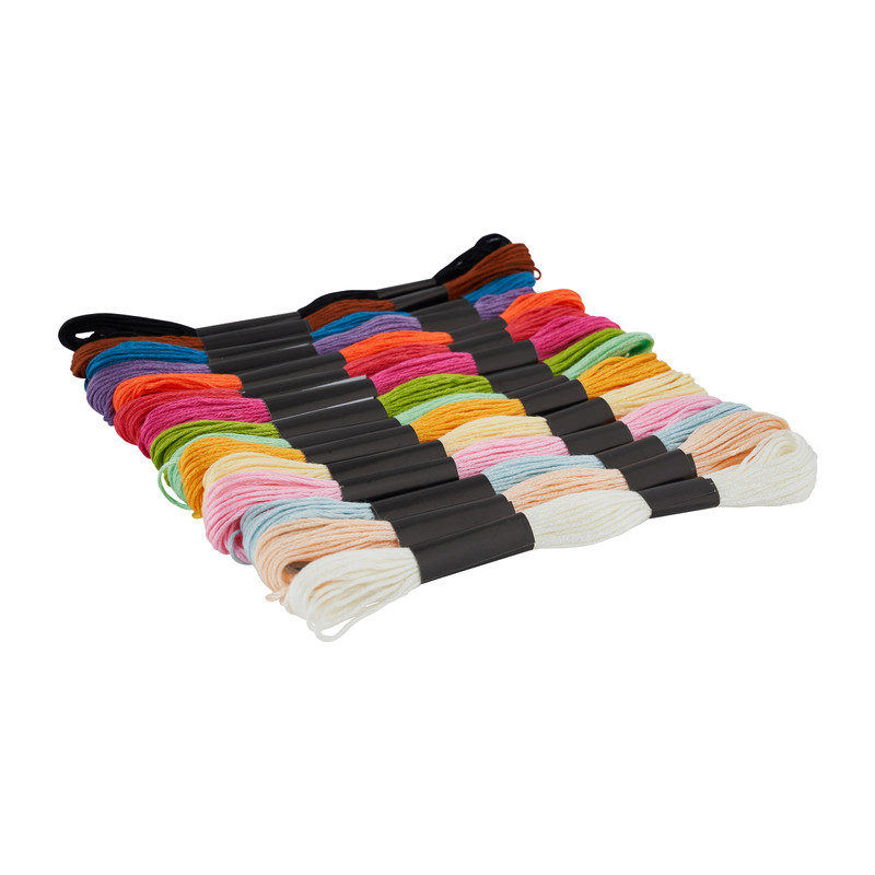 Borduurgaren - multikleur - set van 15