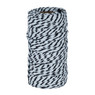 Macrame koord - zwart/wit - 2mm