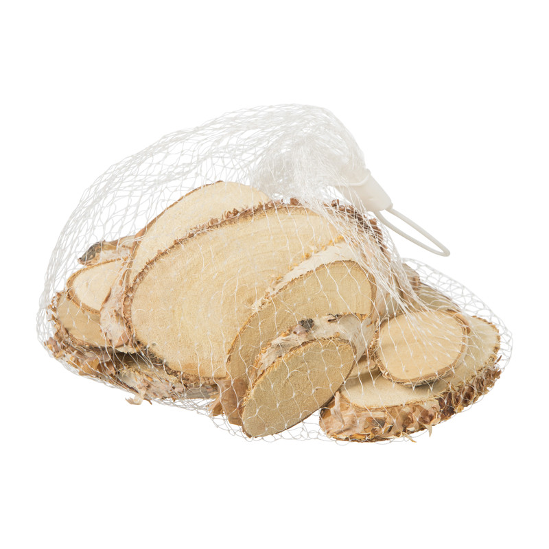 Houten schijfjes - ovaal - set van 15