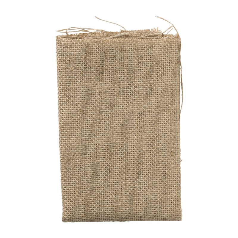 Lapjesstof jute - bruin - 50x40 cm