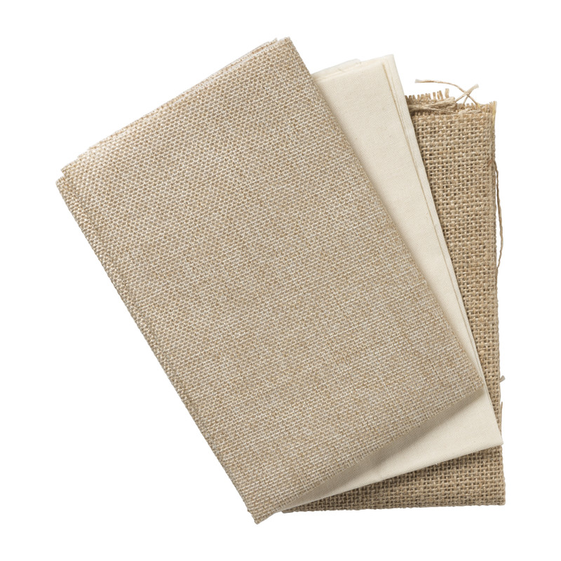 Lapjesstof polyester - bruin - 50x40 cm