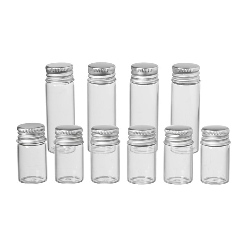 Mini glazenflesjes - 9 ml - set van 6