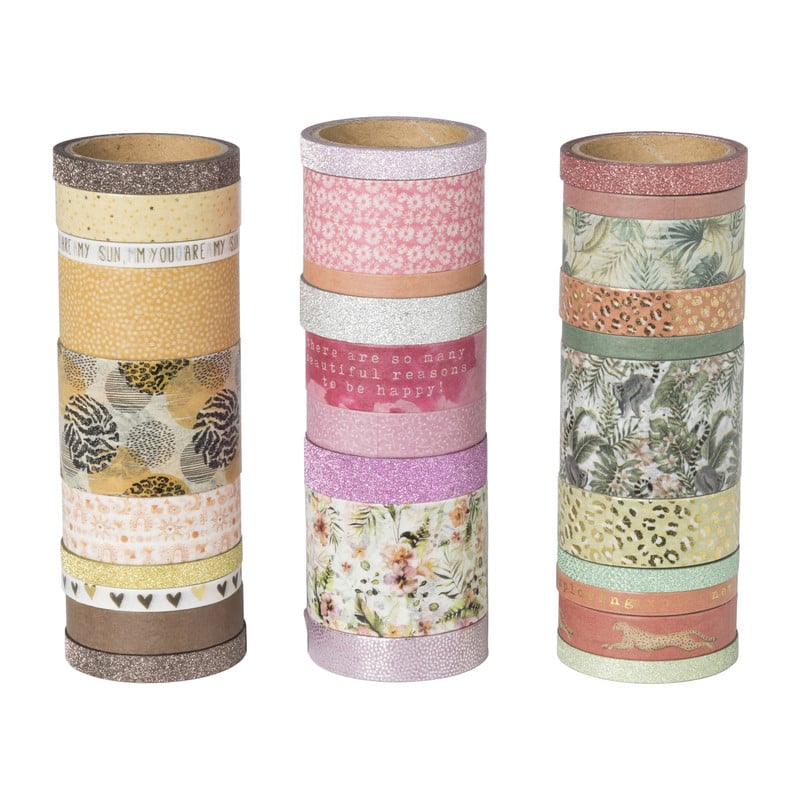 Washi tape in box - set van 30