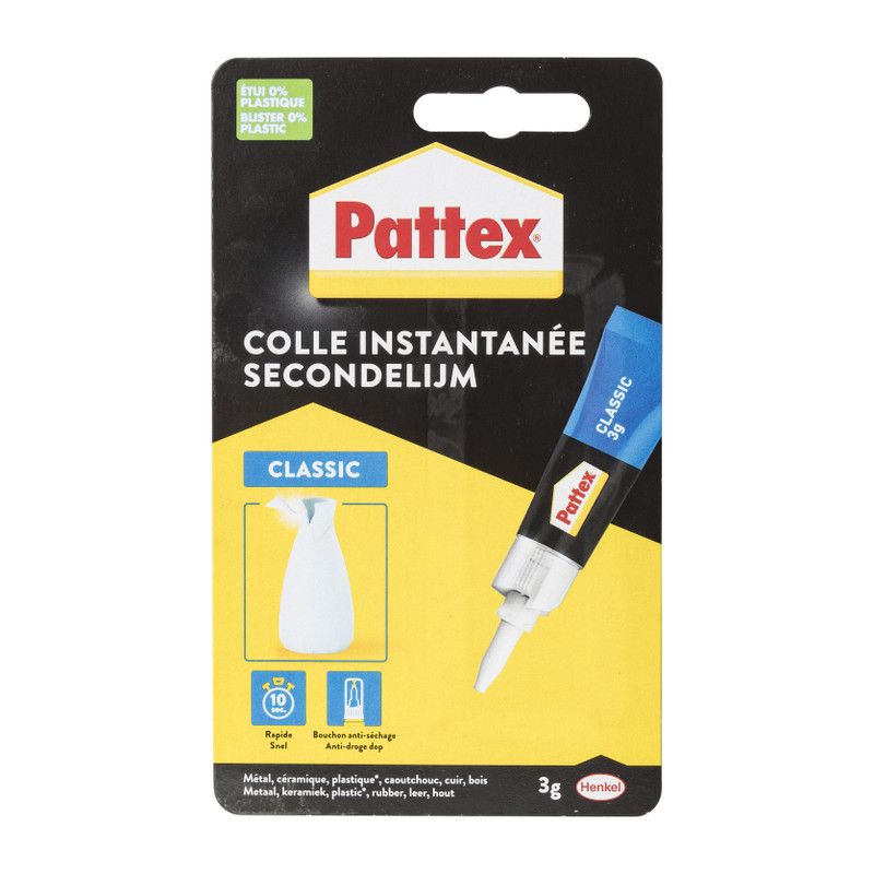 Pattex secondelijm - 3 gram