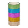 Washi tape glitter - multikleur - 5 rollen