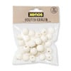 Houten kralen - naturel - 30 stuks