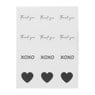 Cadeauzakjes met stickers - set van 6 - 21x12x7 cm
