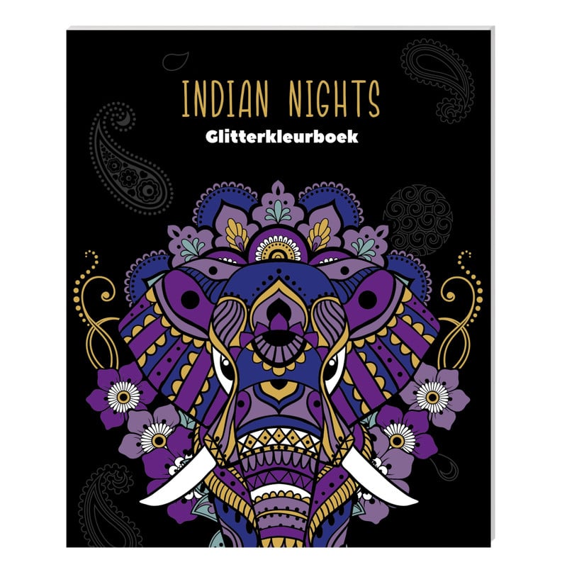 Kleurboek mandala indian nights - 25.8x21 cm