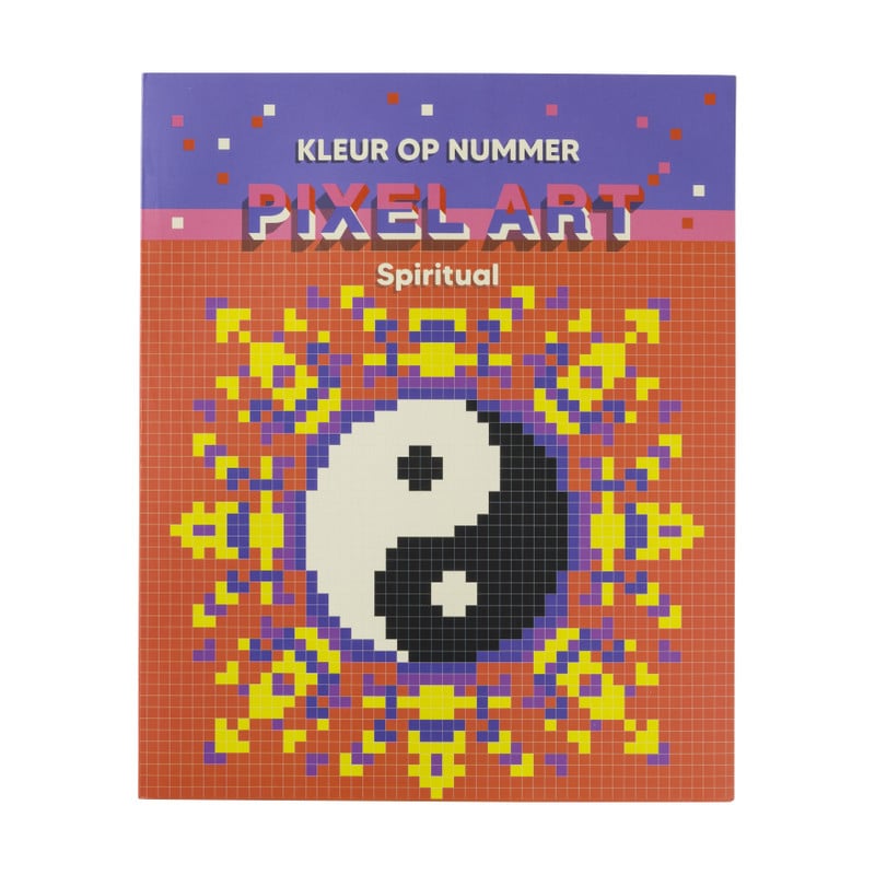 Kleuren op pixel kleurboek - 21x25 cm