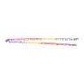 Stoffenband met pompons - set van 2 - 200 cm
