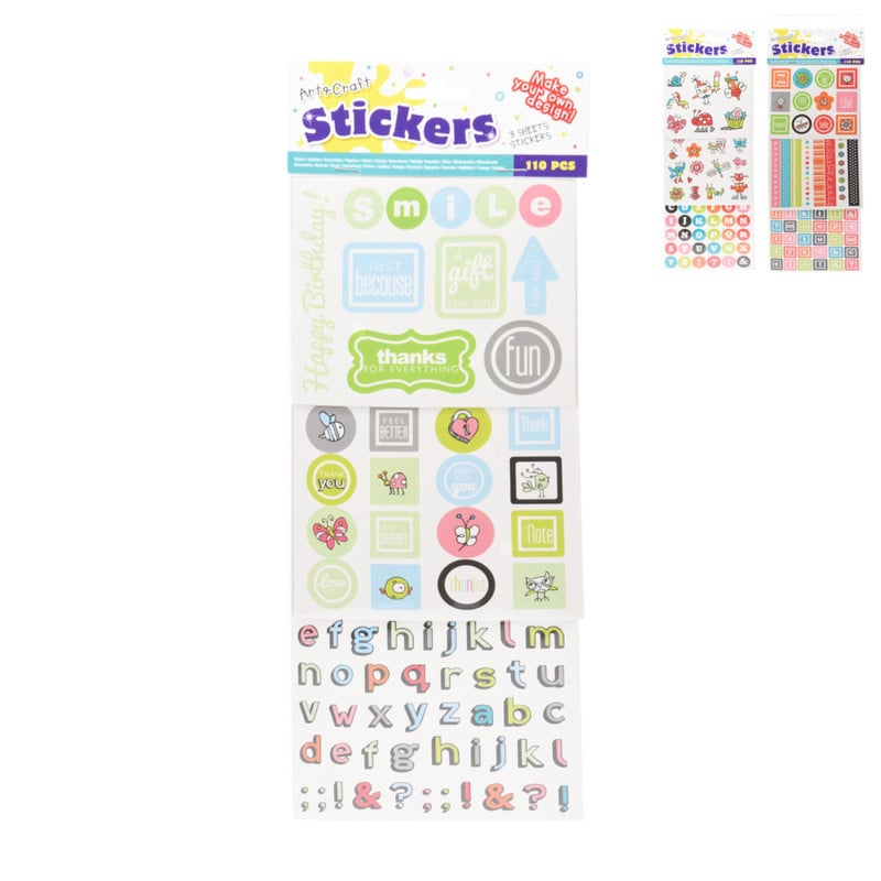 Stickersset van 110 - papier