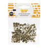 Kralen met letters - goud - set van 100