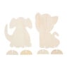 Houten dieren bouwset - set van 2