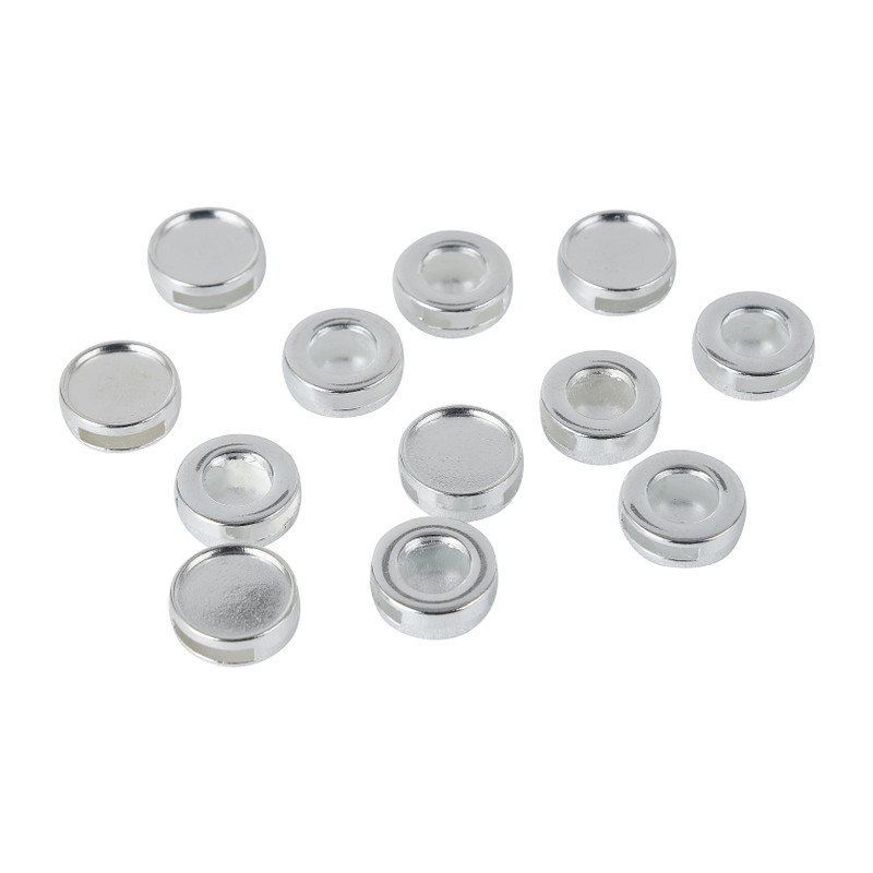 Schuivers voor cabochons - zilver - 12 mm