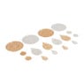 Kersthangers Boho - goud/zilver - set van 16