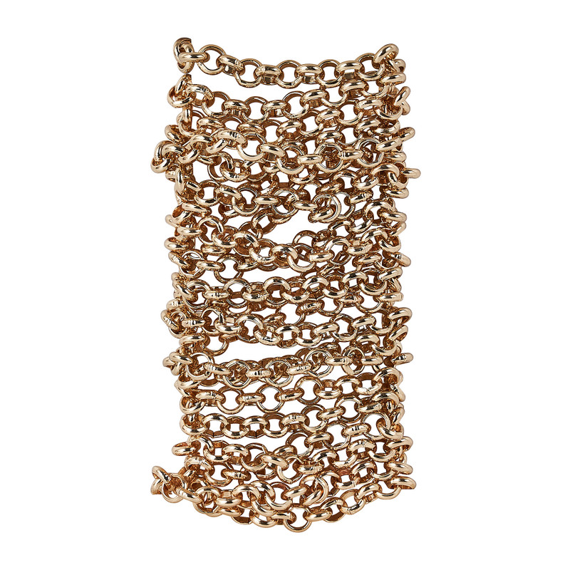 Schakelketting - goud - 200 cm