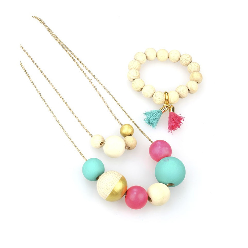 DIY set - houten sieraden