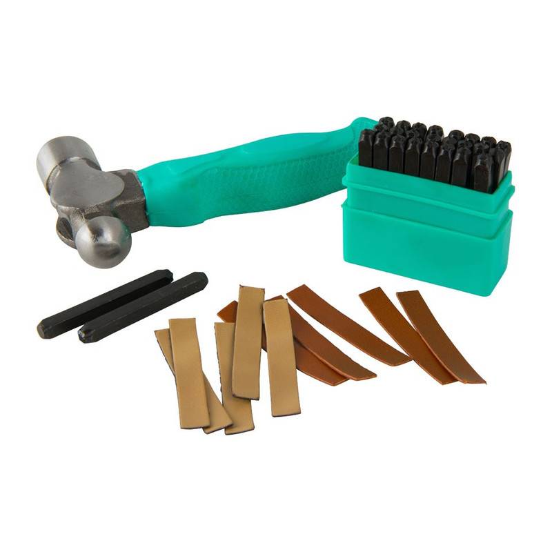 Leren labels - set van 10