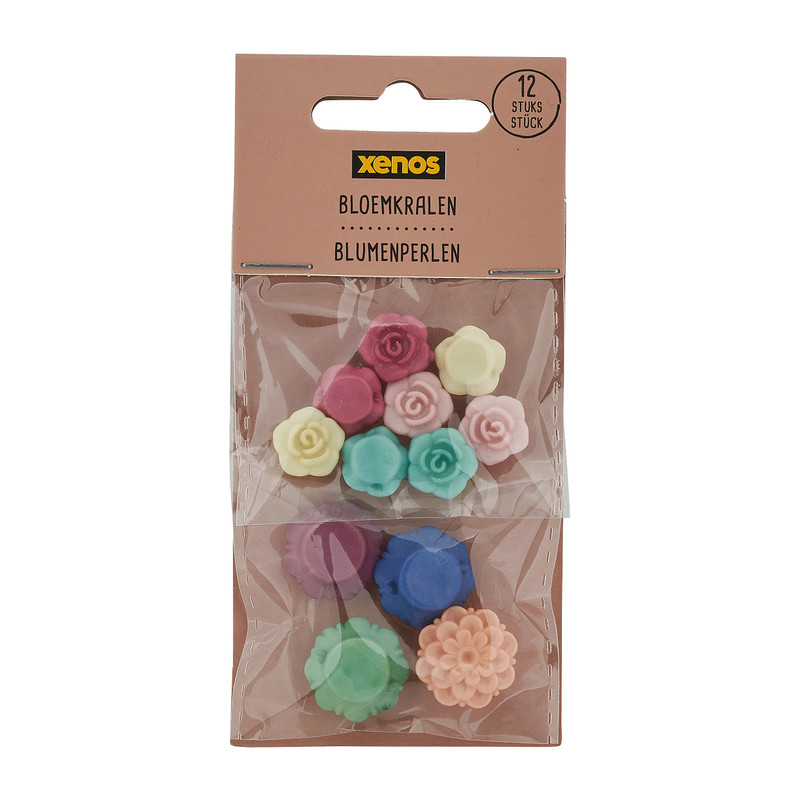 Bloemenkralen - diverse kleuren - set van 12