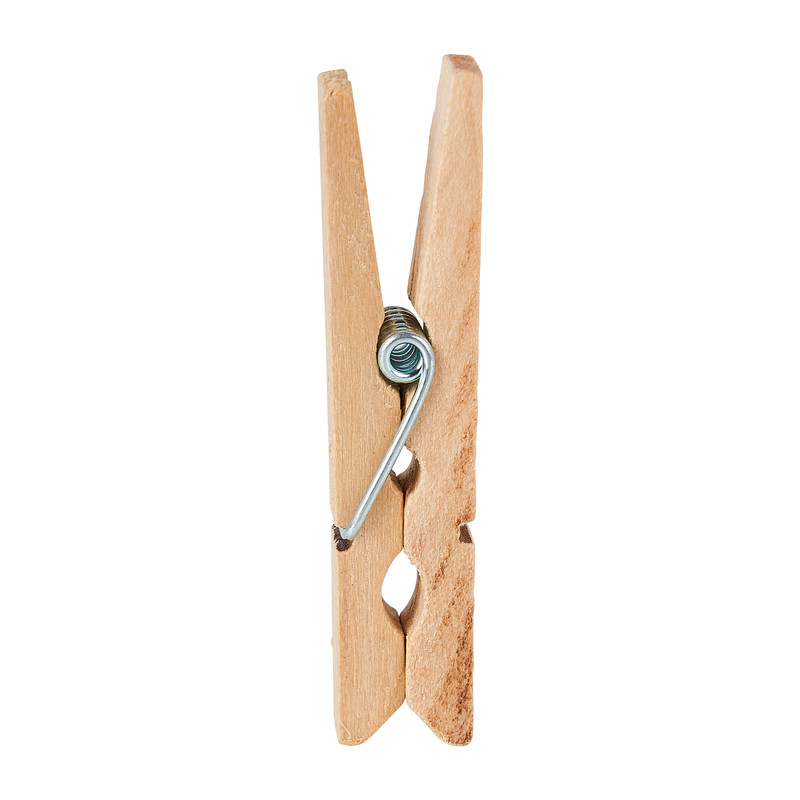 Wasknijpertjes  hout - set van 50