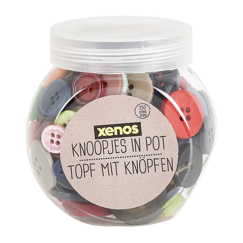Knoopjes in pot - set van 250