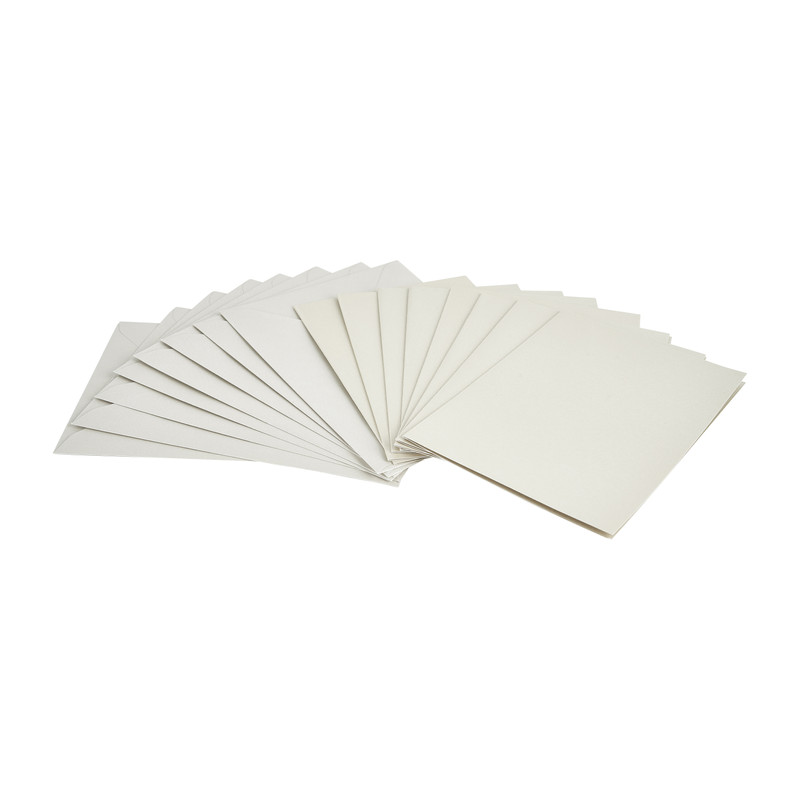 Blanco kaarten met envelop - set van 8
