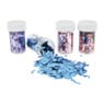 Glitter chunky - blauw/roze - 4x10 gram