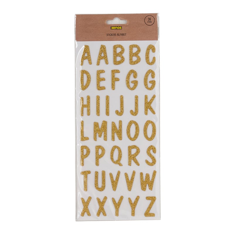 Stickers alfabet - diverse varianten - 25x12 cm