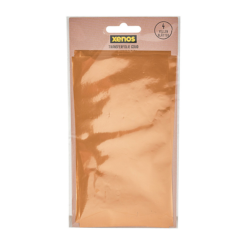 Transfer folie - goud - 4 vellen