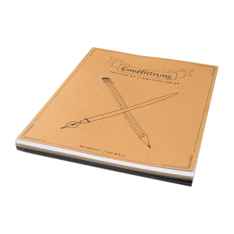 Handlettering papierblok A4 - 60 pagina's