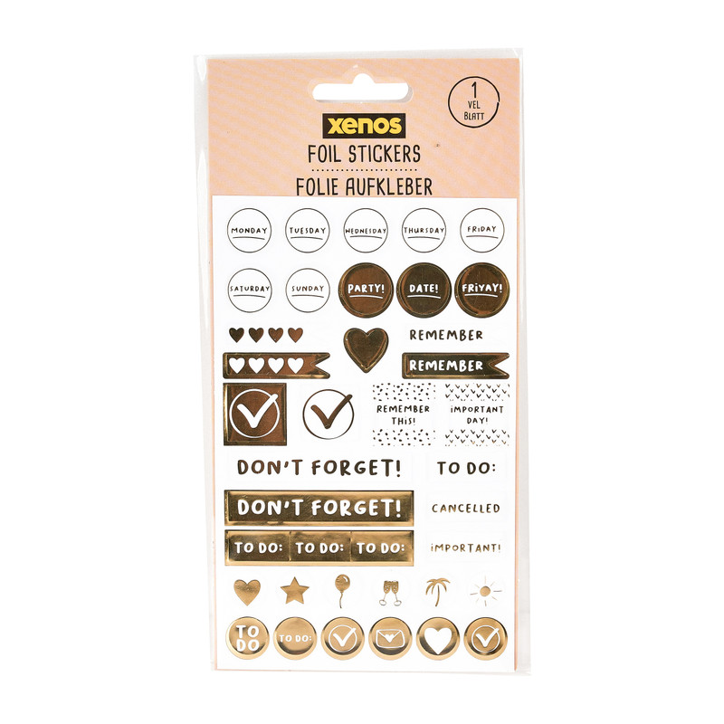 Foil stickers - bullet journal 