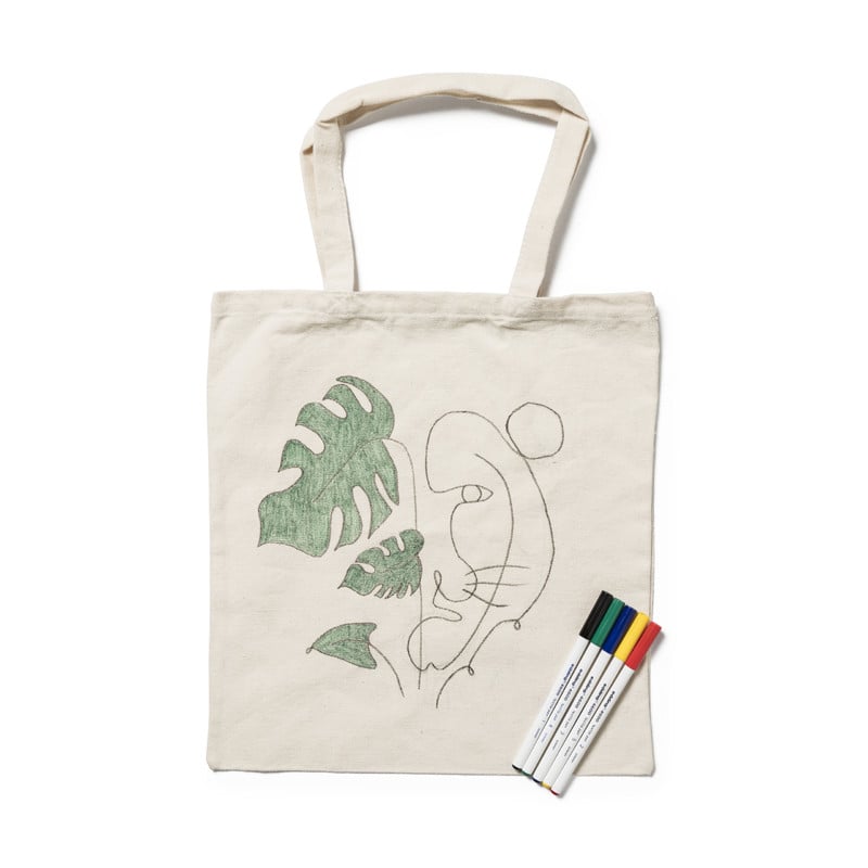 Canvas tas met hengsel - blanco