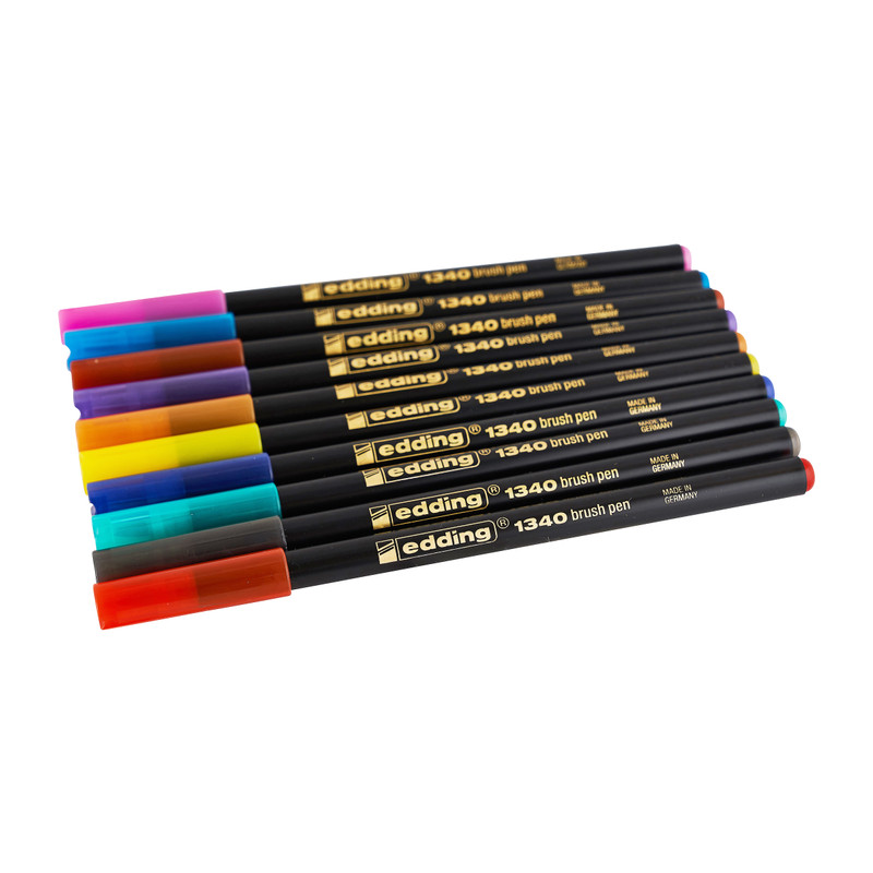 Edding 1340 brushstiften - set van 10