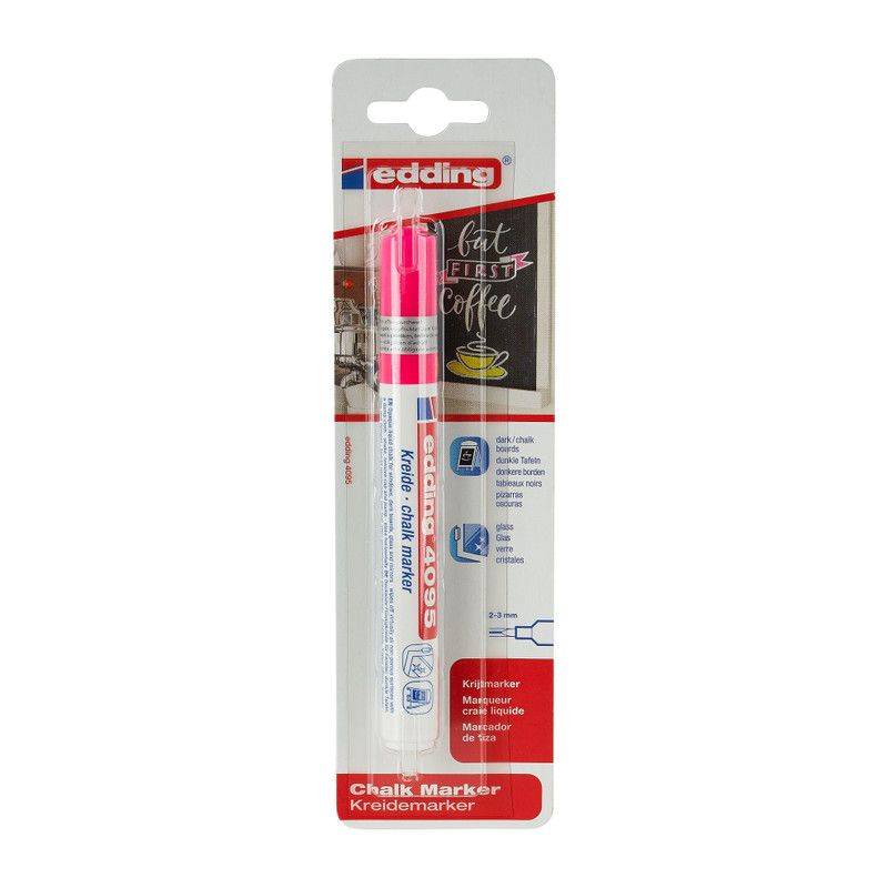 Krijtstift Edding - neon roze