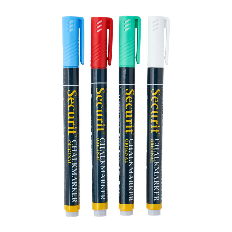 Krijtstiften - multikleur - set van 4