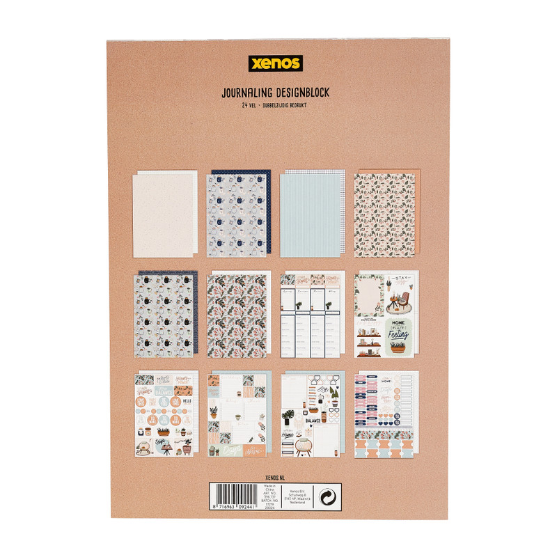 Journaling papierblok - A4 formaat