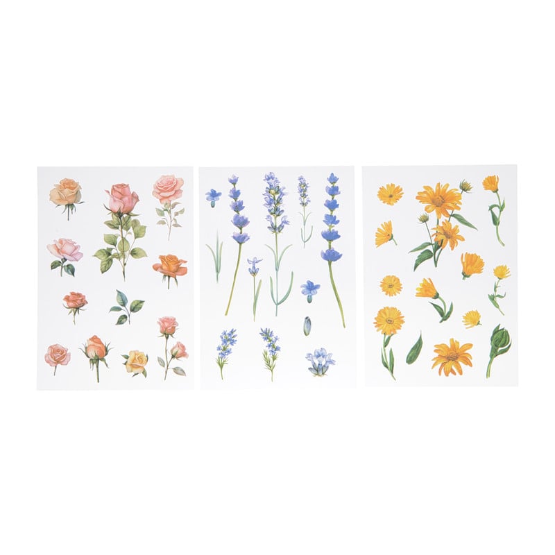 Bloemen stickers - set van 36 