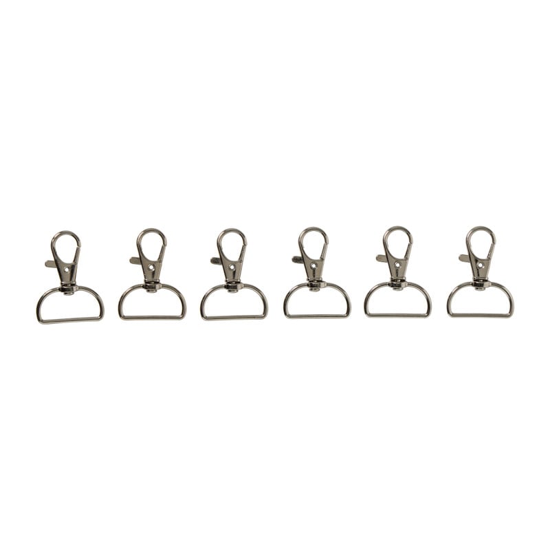 Sleutelhanger haakje met ring  - set van 6