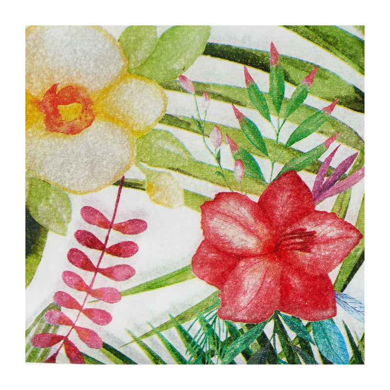 Découpagepapier bloem - wit - 36x37.5 cm
