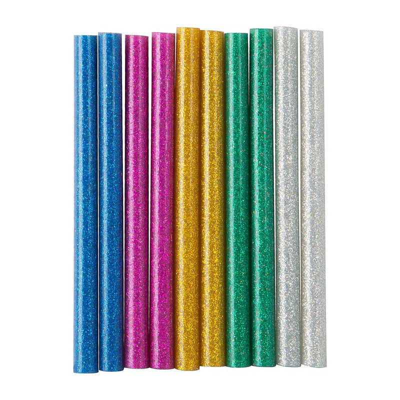 Lijmpatronen glitter - set van 10