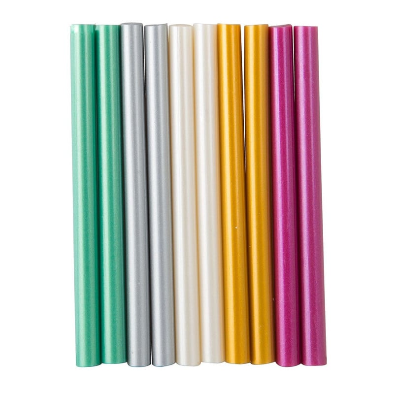 Lijmpatronen metallic - set van 10