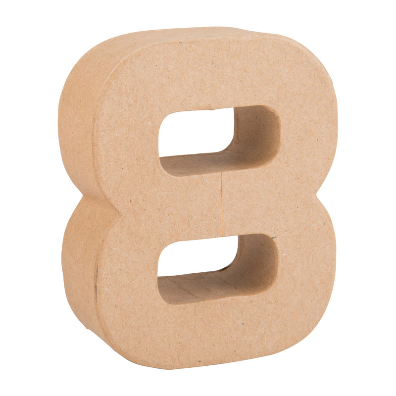 Kartonnen cijfer - 8