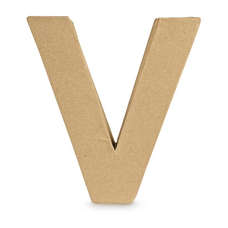 Letter  V - karton