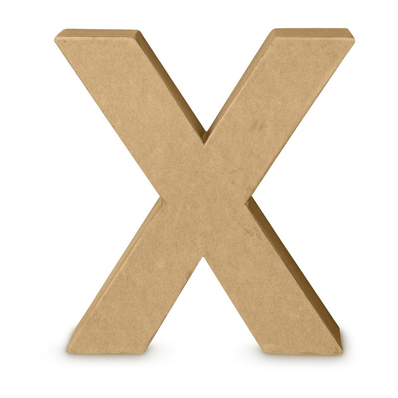 Letter  X - karton