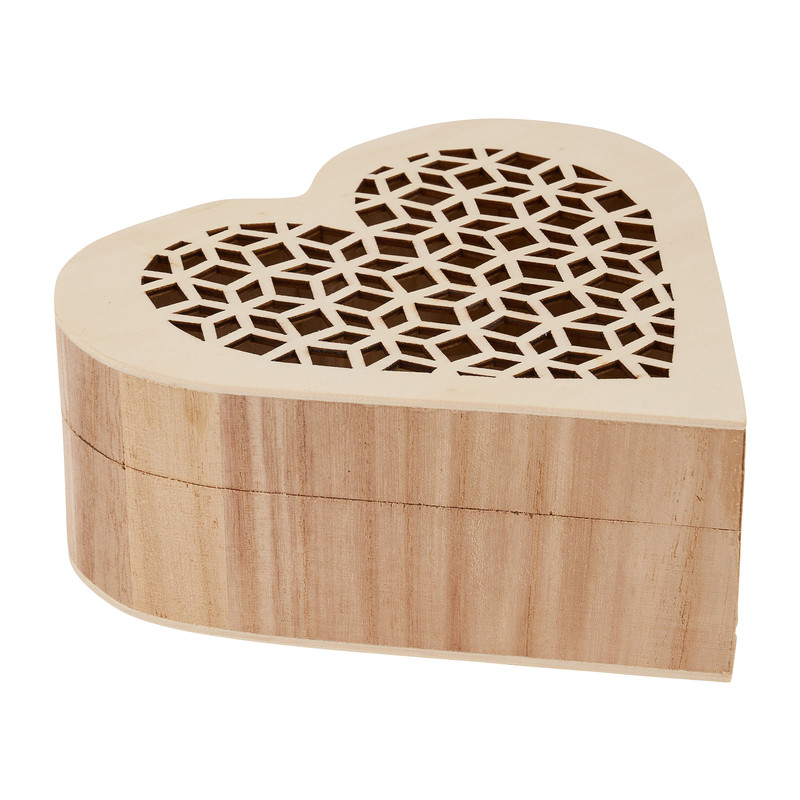 Doosje hart - 15x16.5x6.5cm