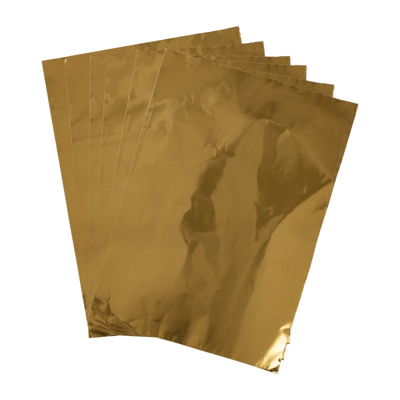 Embossing folie - goud/zilver - A5 - set van 6 