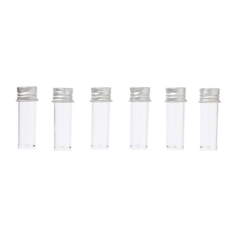 Flesjes 10 ml - transparant - set van 6