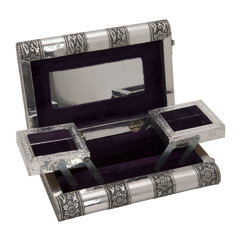 Bijouteriedoos India - 20x13.5 cm - paars