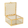 Juwelenbox - 13x13x6 cm - goud