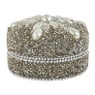 Doosje rond S zilver - diverse varianten - 8x8x5 cm 